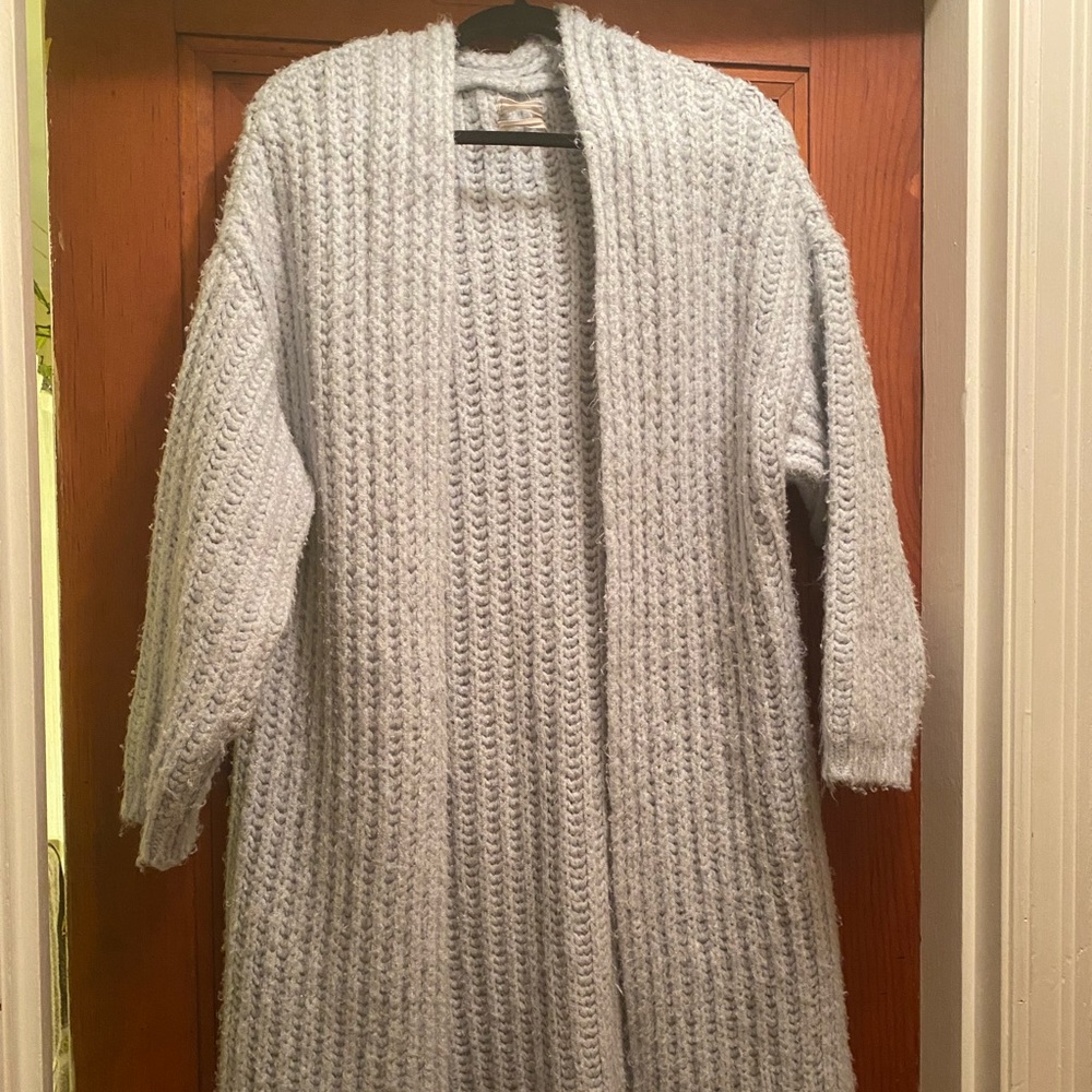 UO Samara Ribbed Duster Cardigan